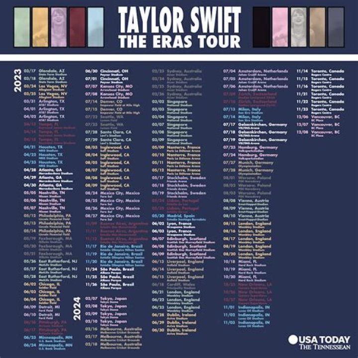 Everything You Need to Know About Taylor Swift's Eras Tour Dates 2024